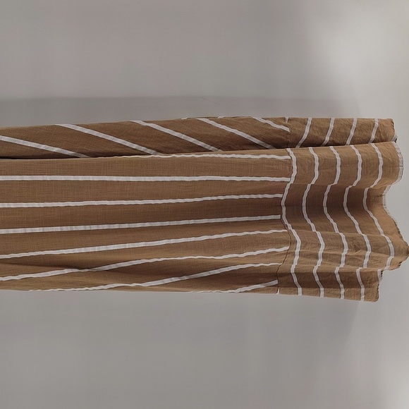 PETAL & PUP Brea Maxi Dress Medium Tan And White - Picture 3 of 8